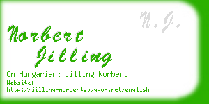 norbert jilling business card